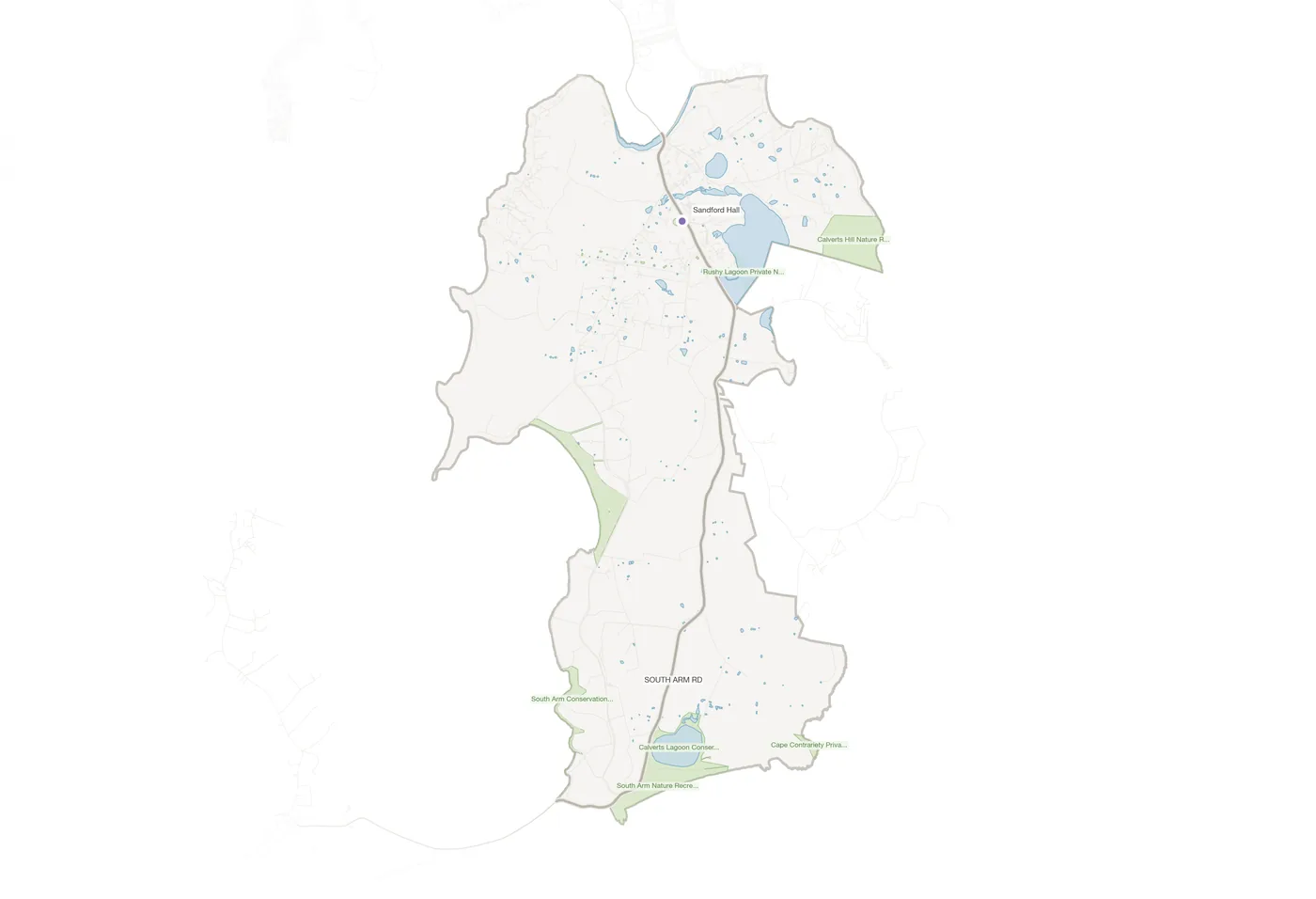 Sandford urban fabric map