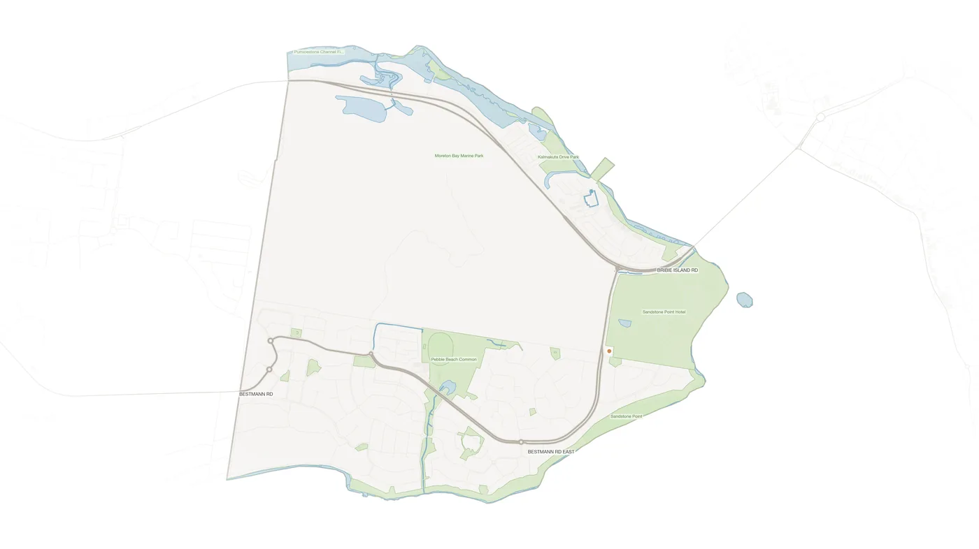 Sandstone Point urban fabric map