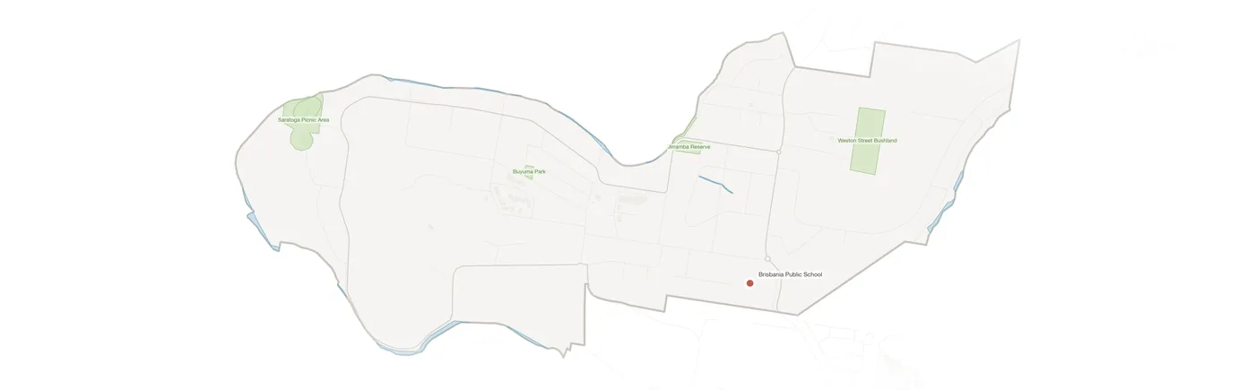 Saratoga urban fabric map