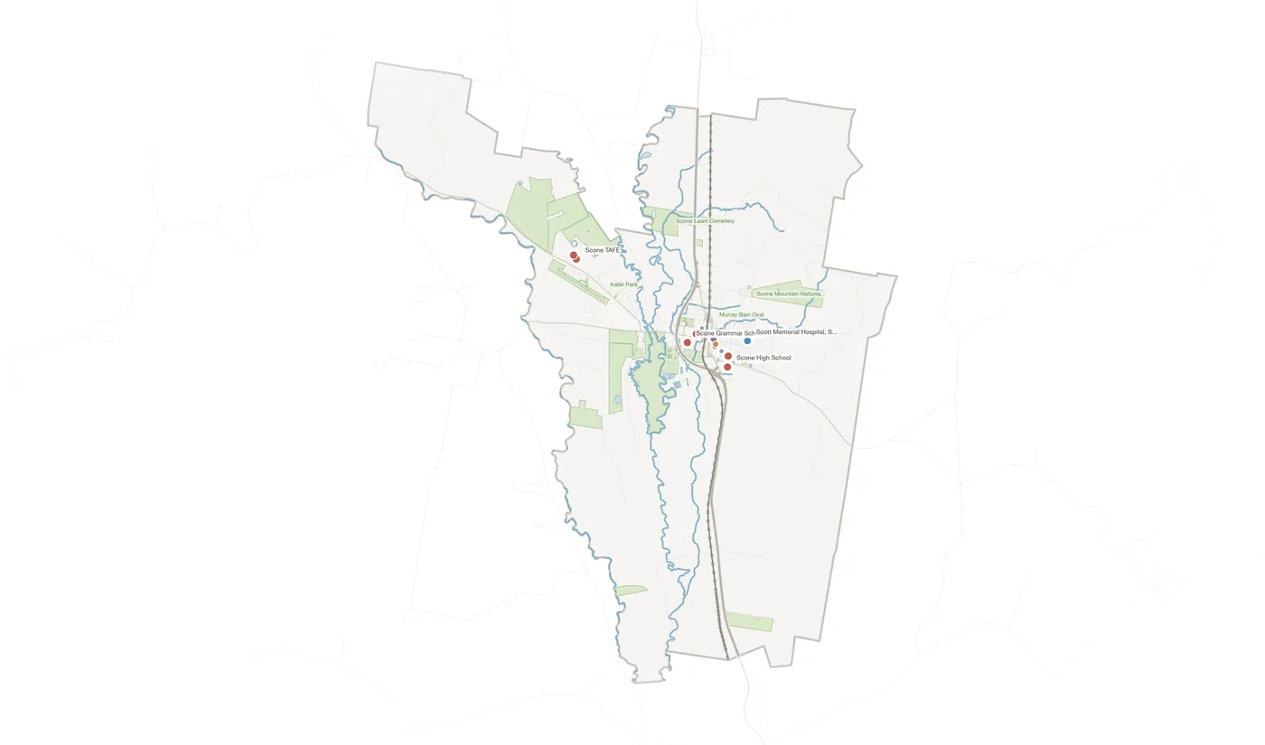 Scone urban fabric map