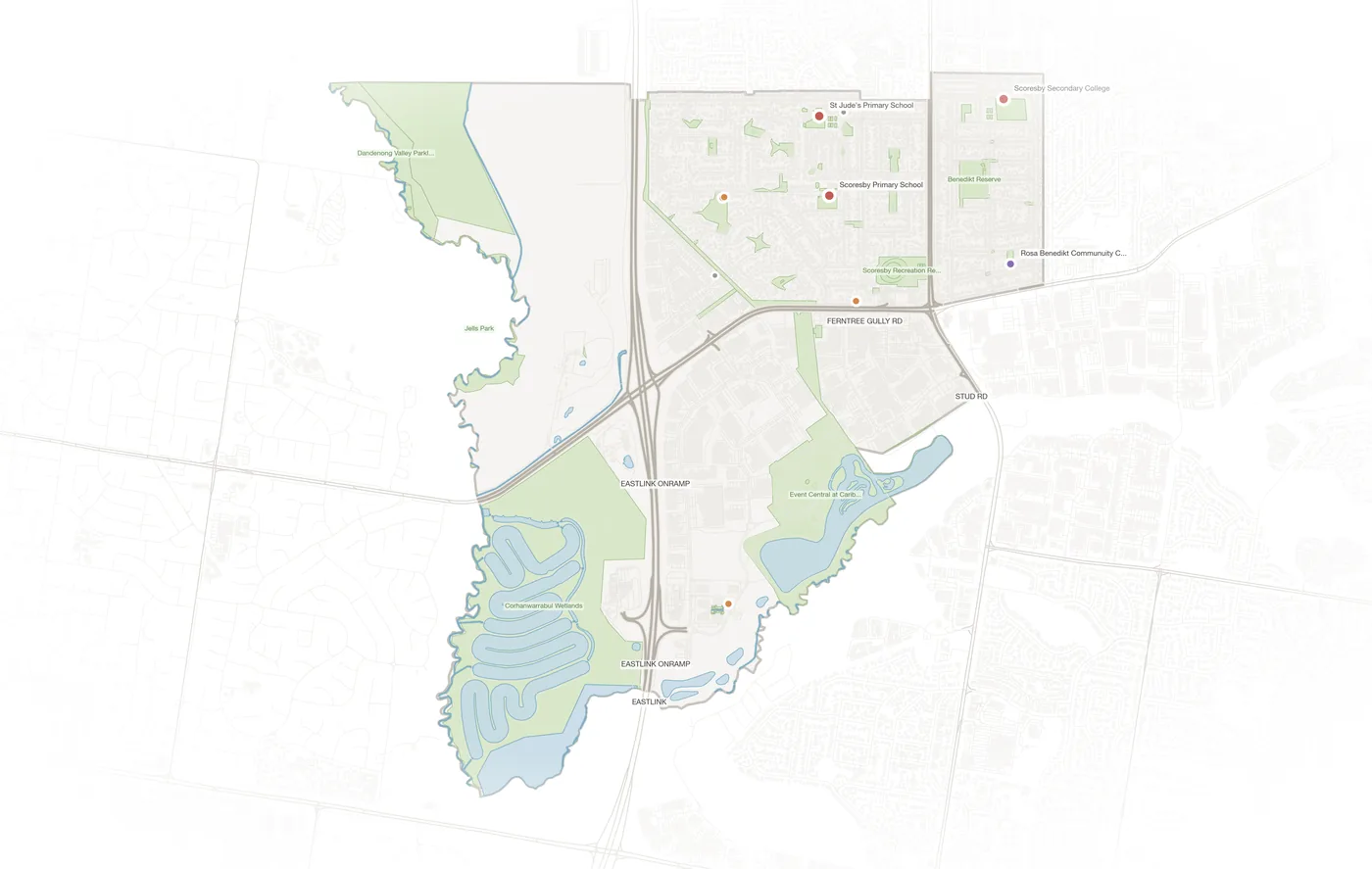 Scoresby urban fabric map