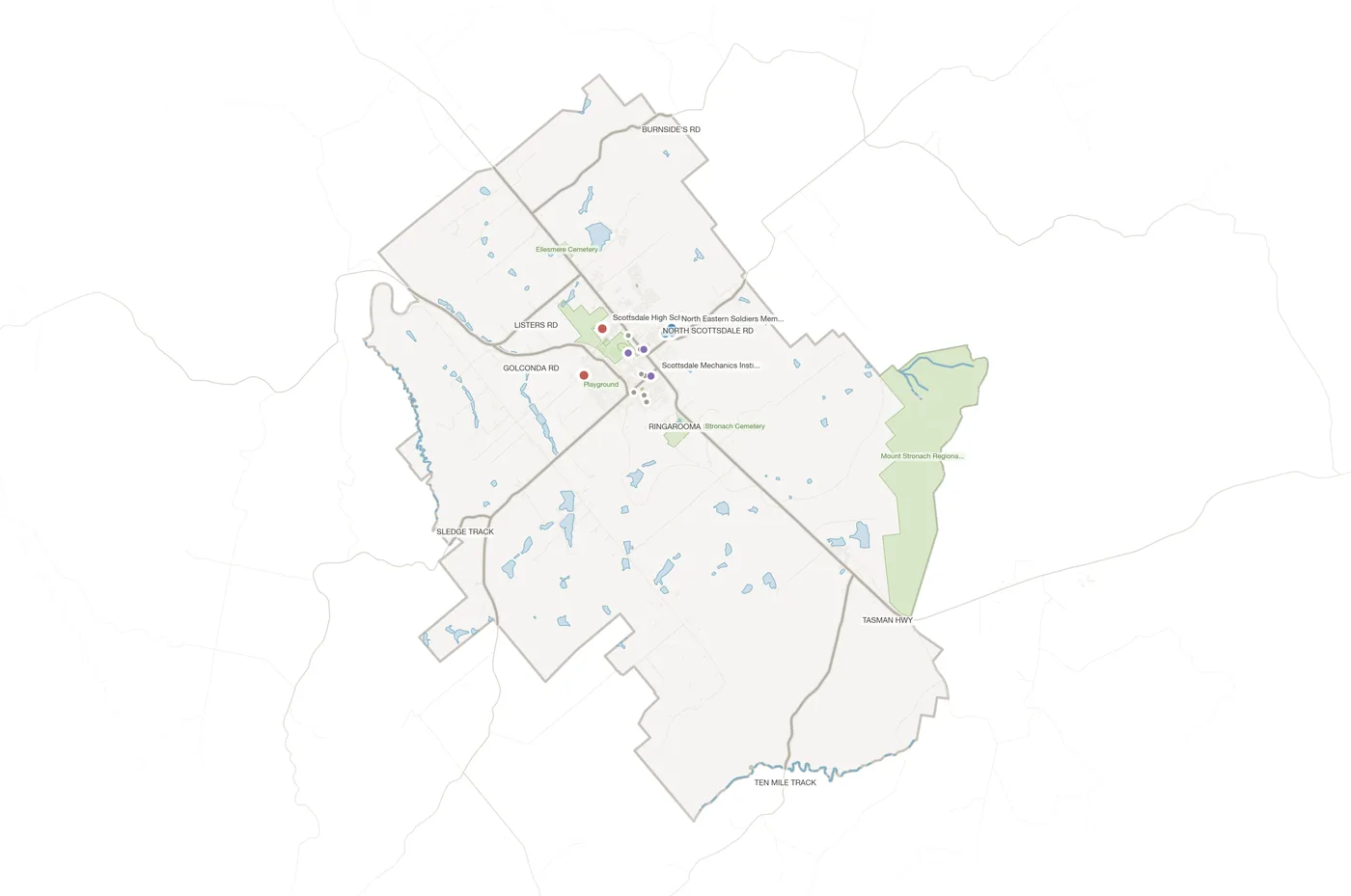 Scottsdale urban fabric map