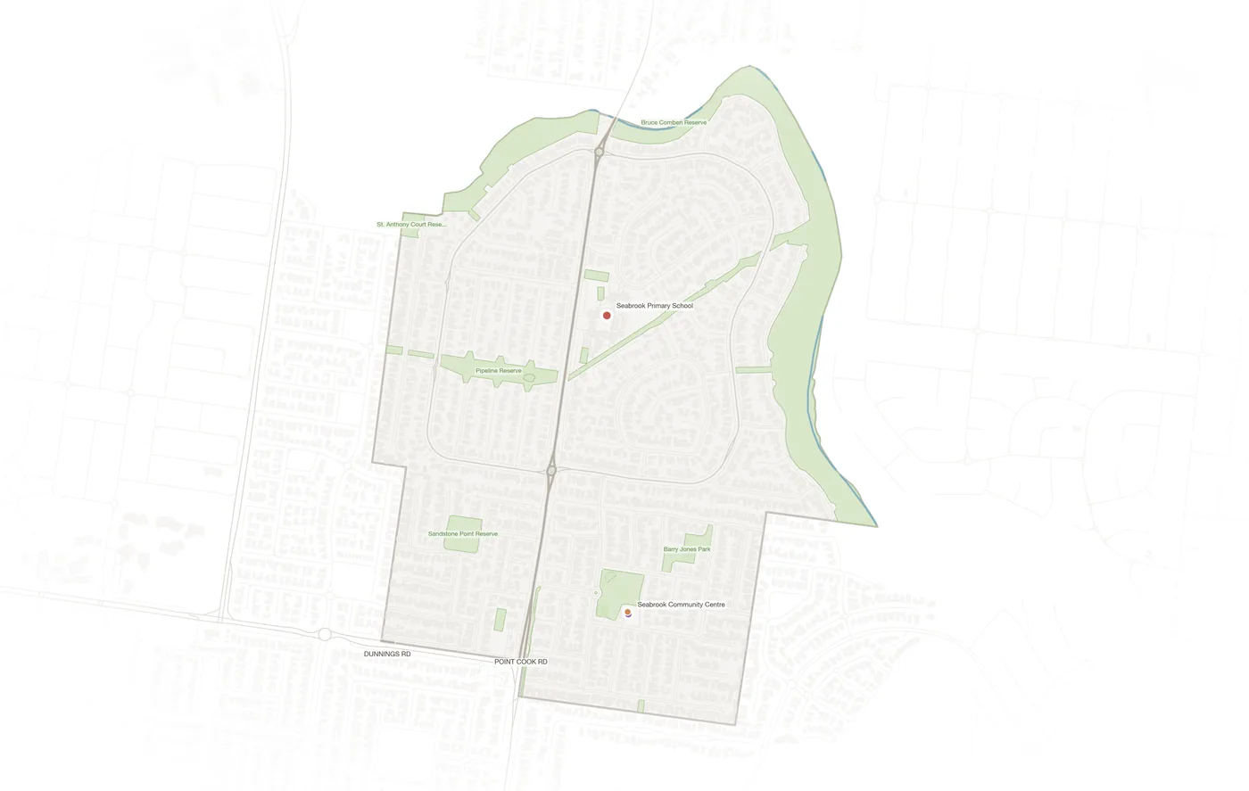 Seabrook urban fabric map