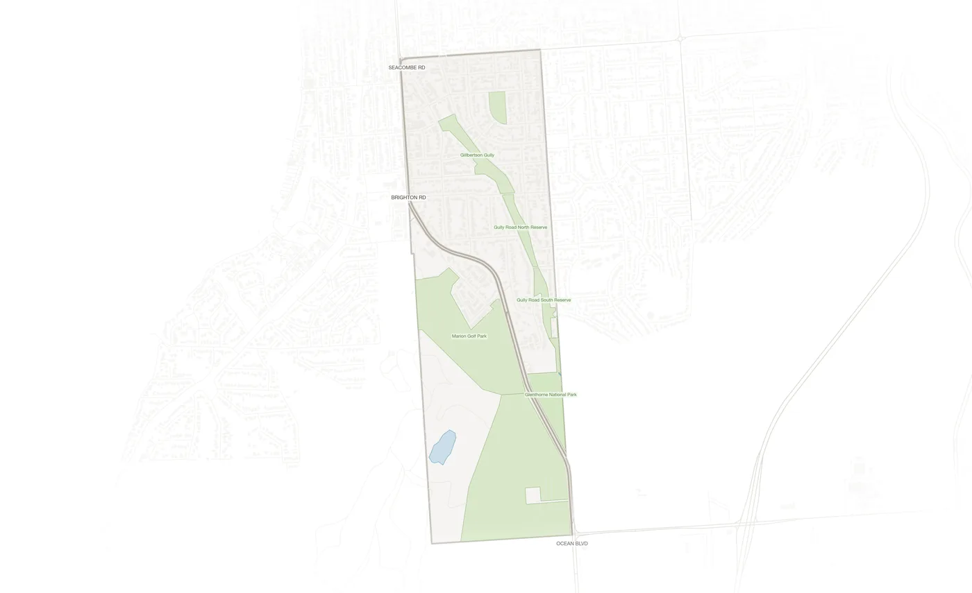 Seacliff Park urban fabric map