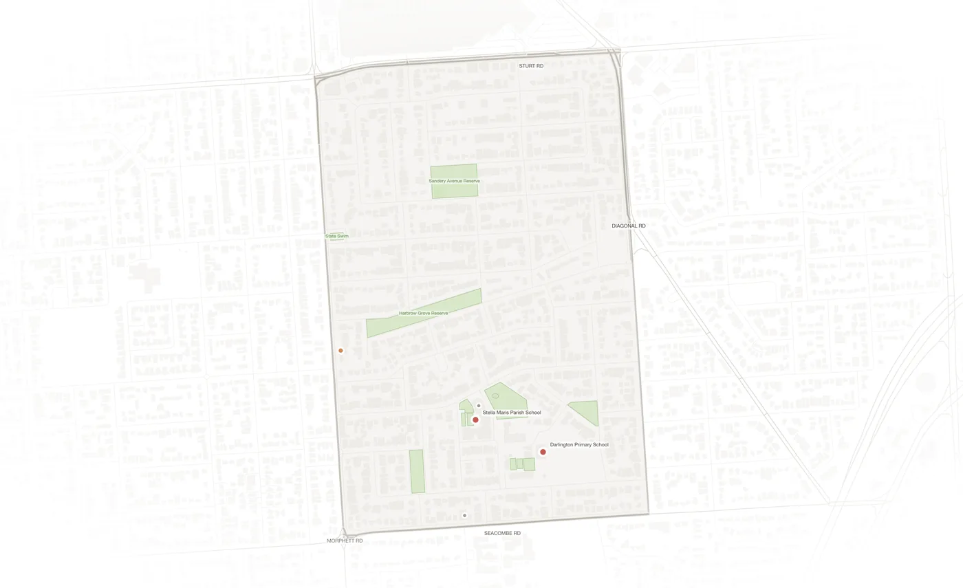 Seacombe Gardens urban fabric map