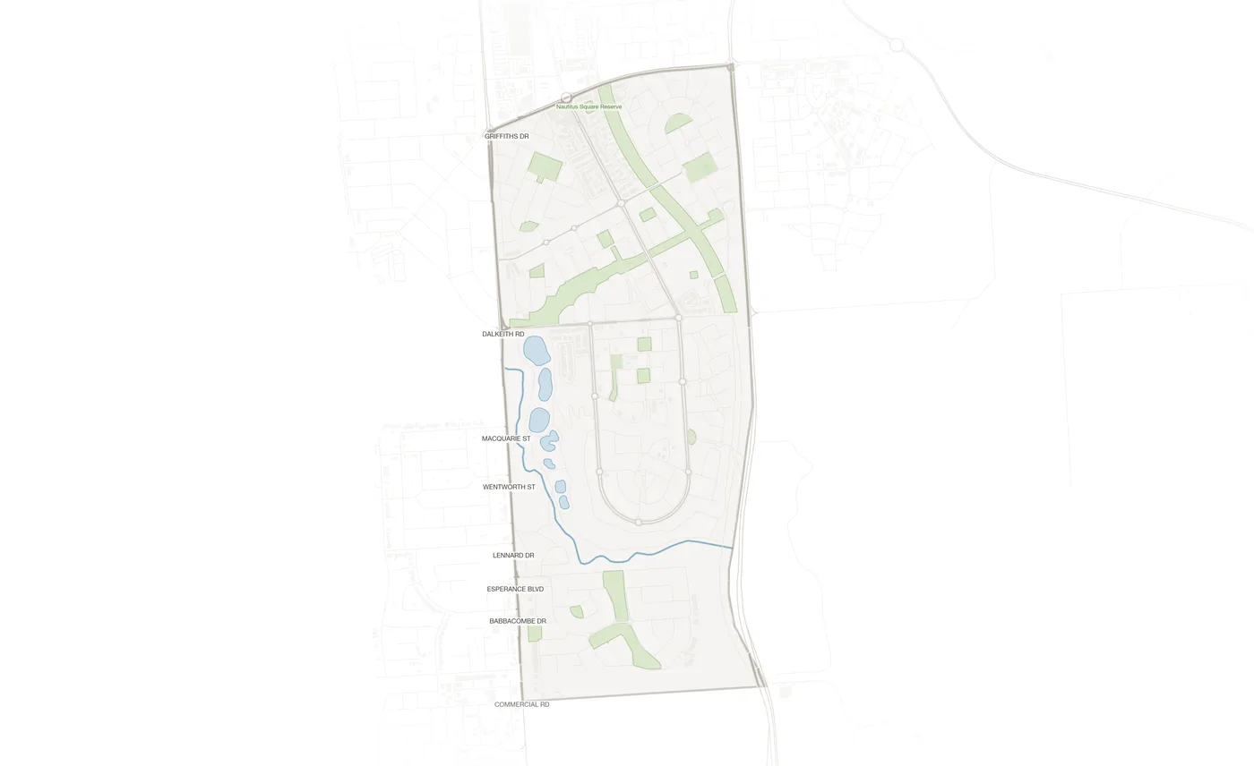 Seaford Rise urban fabric map