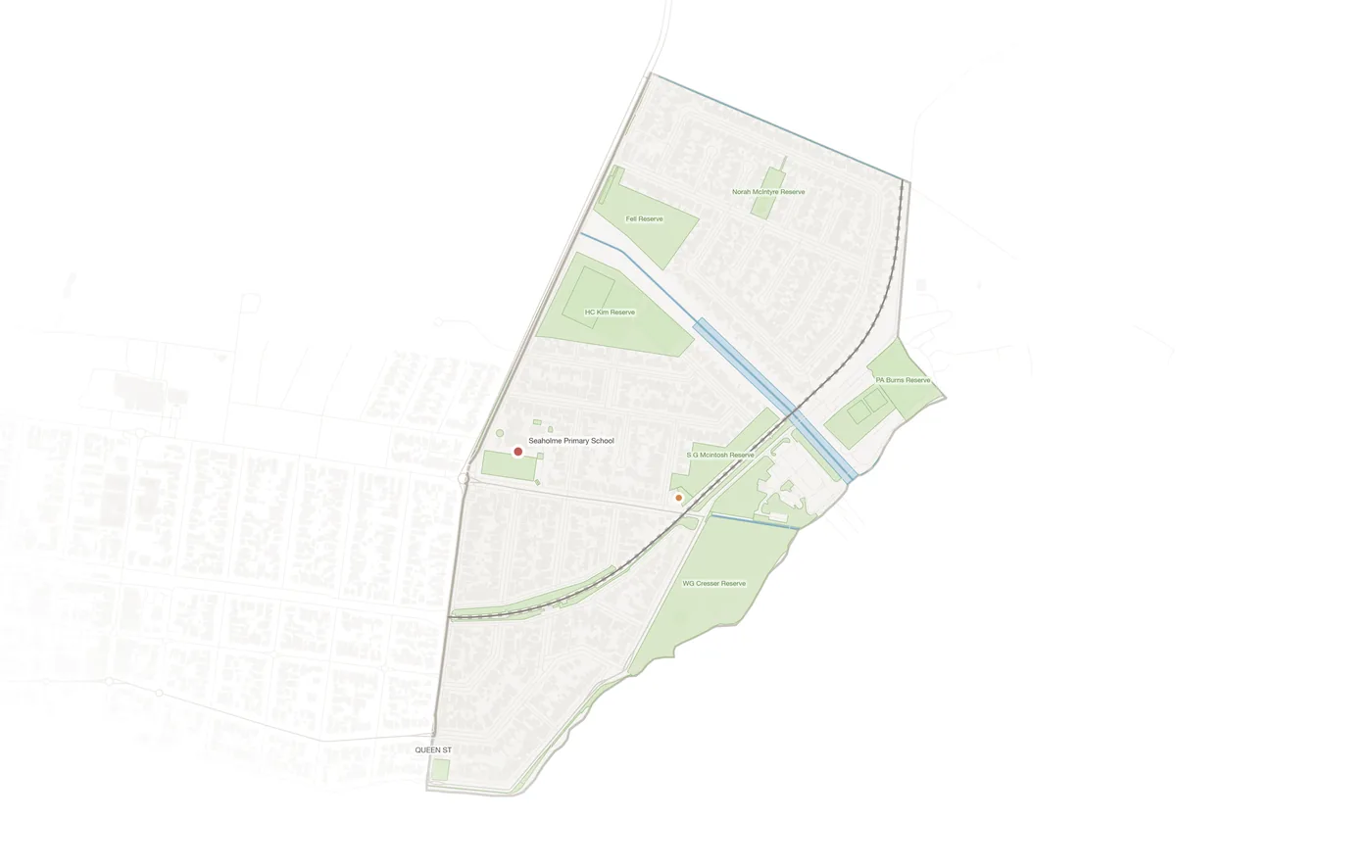 Seaholme urban fabric map