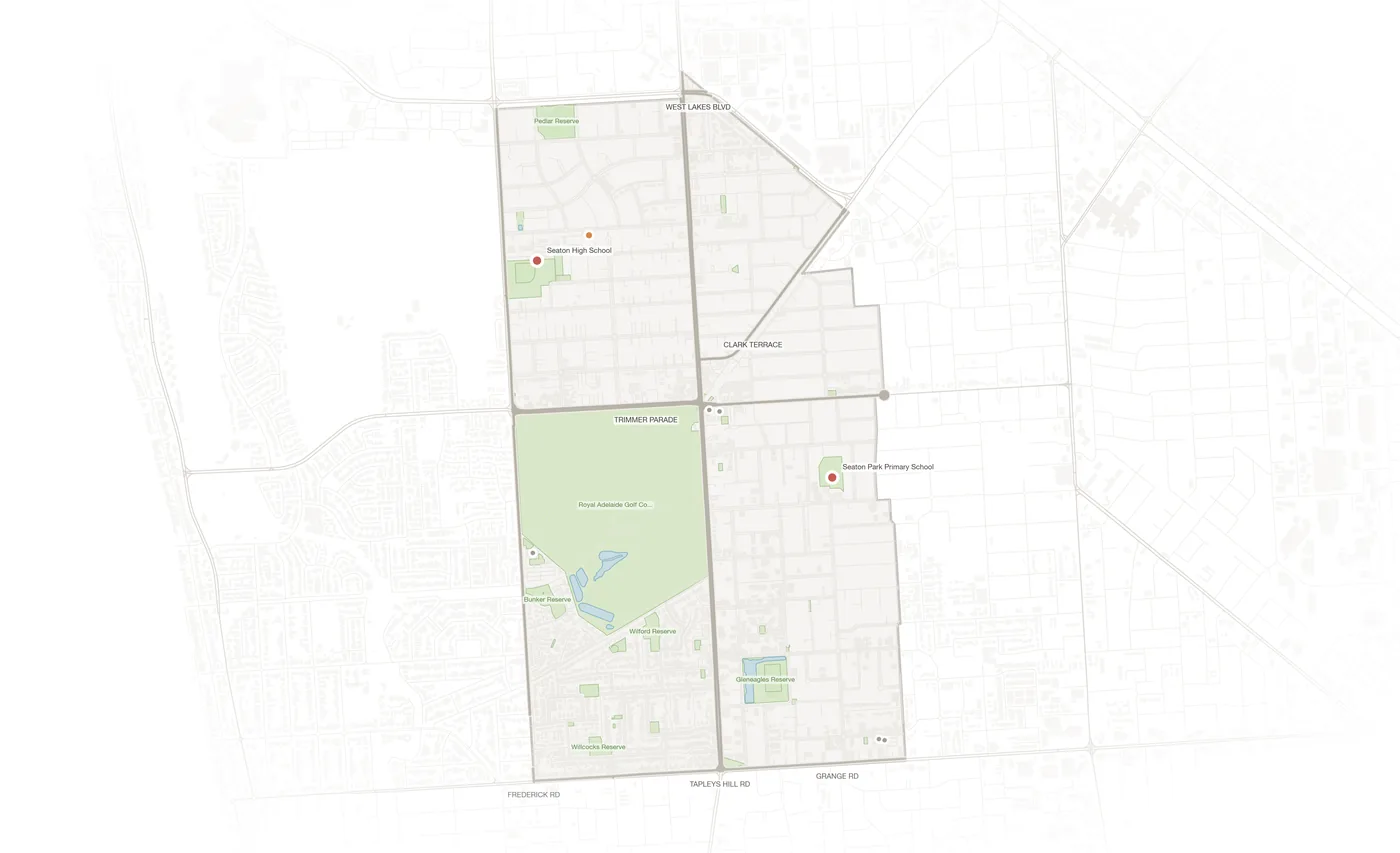 Seaton urban fabric map