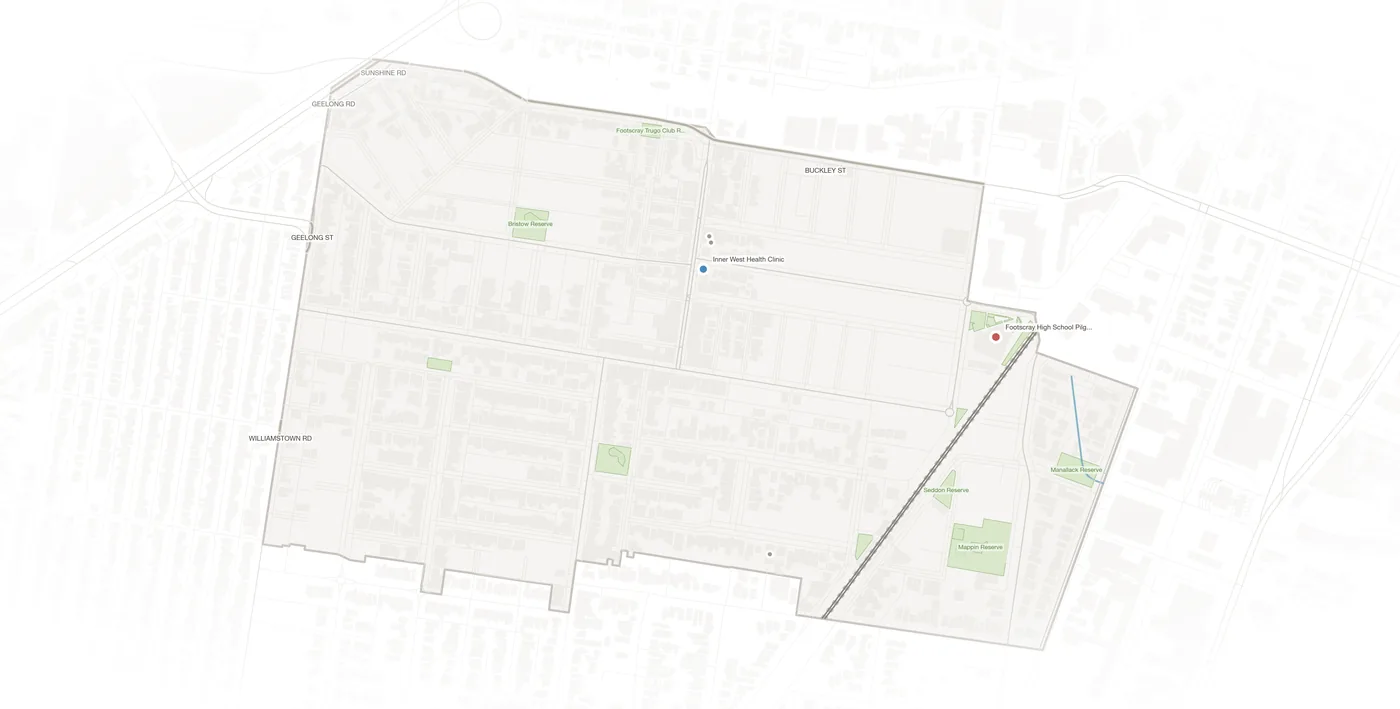 Seddon urban fabric map