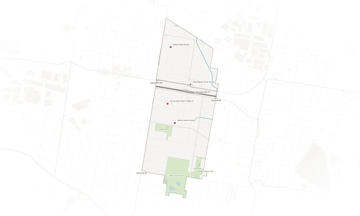 Sefton urban fabric map