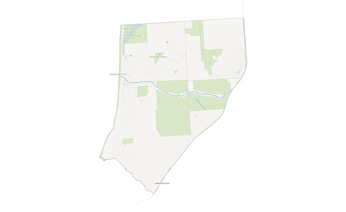 Sellicks Beach urban fabric map