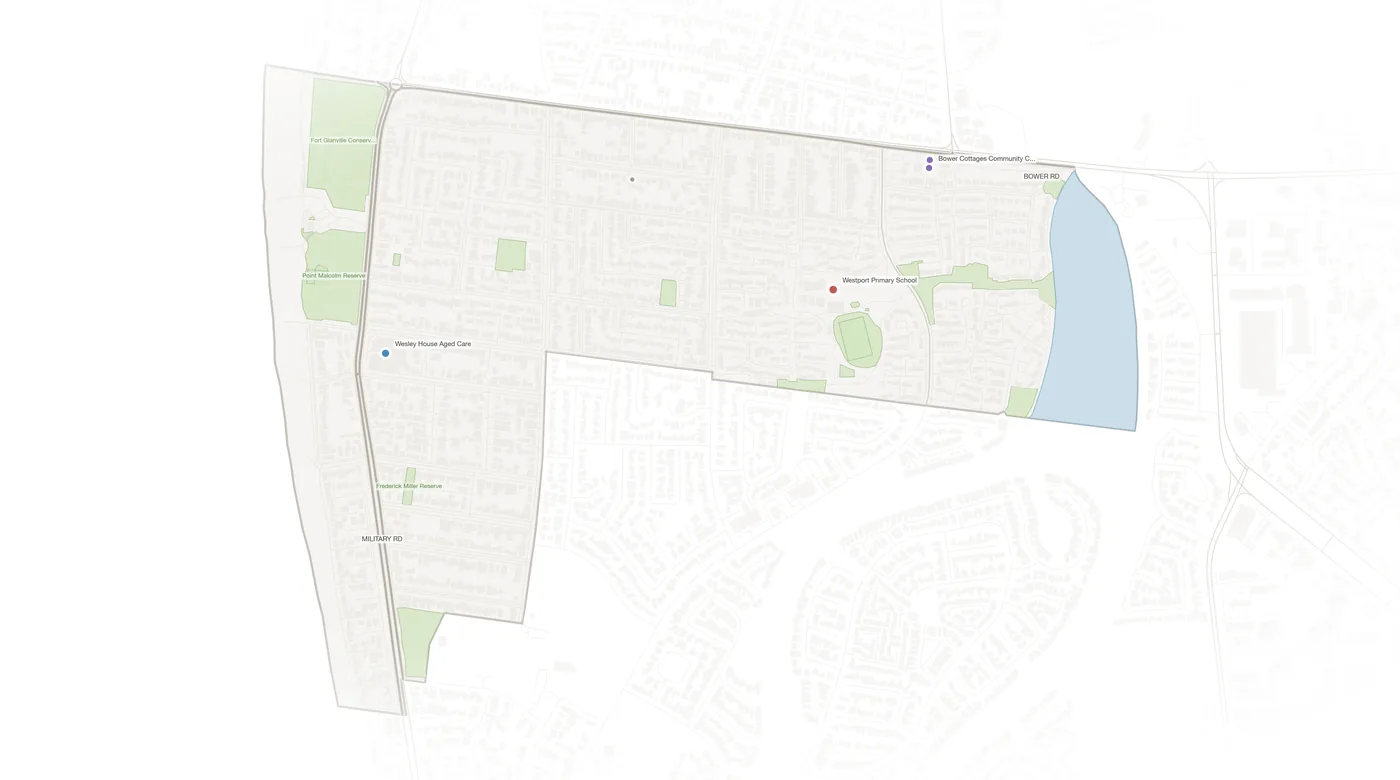 Semaphore Park urban fabric map