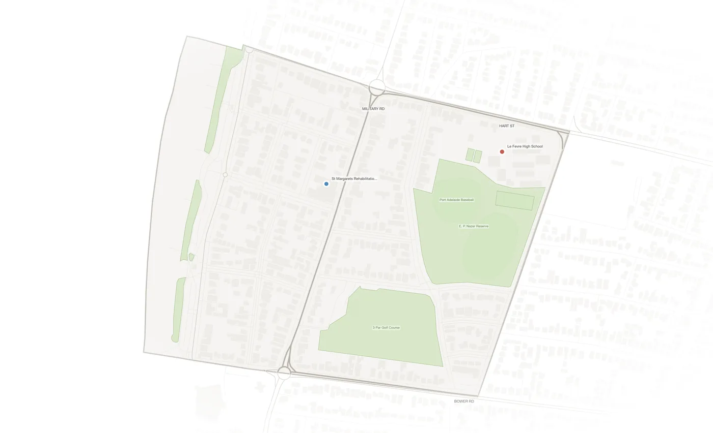 Semaphore South urban fabric map