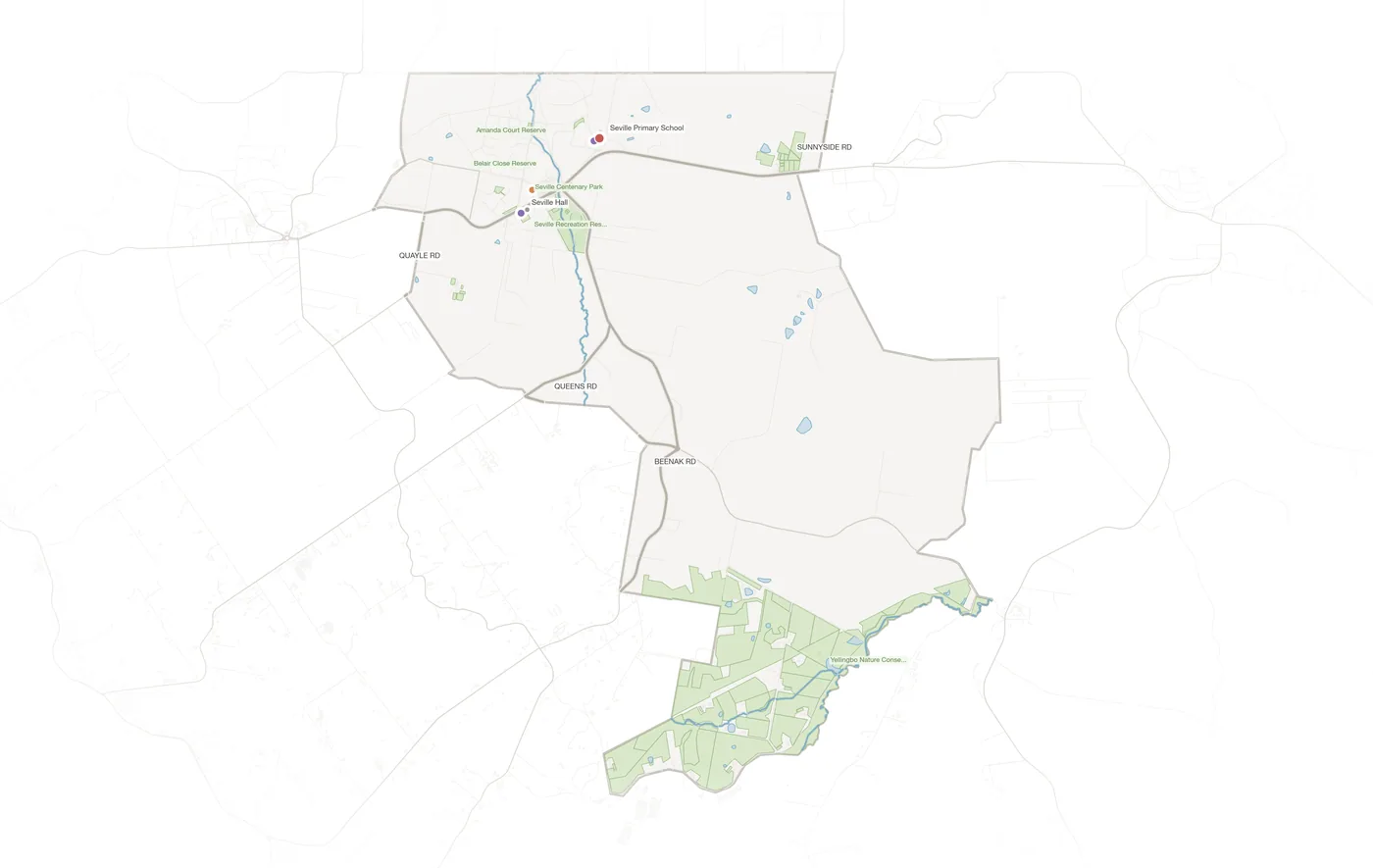 Seville urban fabric map