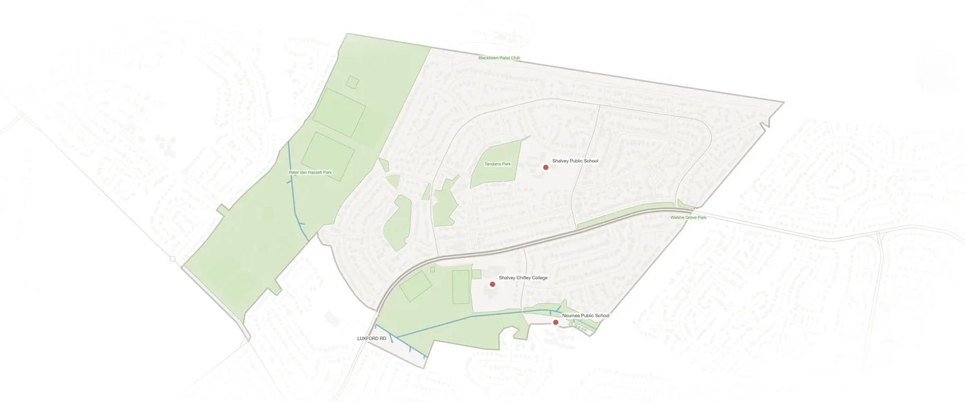 Shalvey urban fabric map