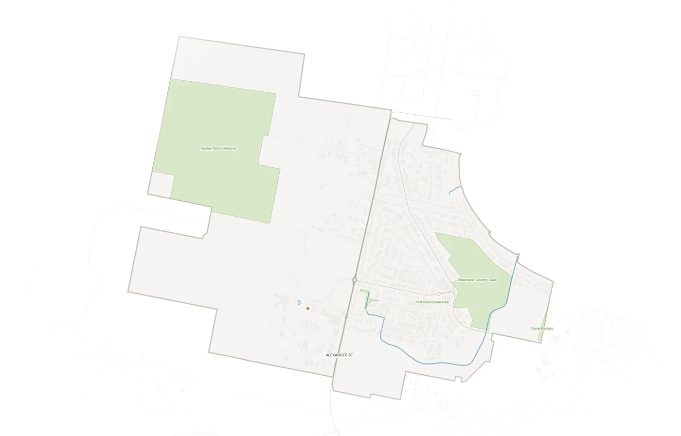 Shearwater urban fabric map