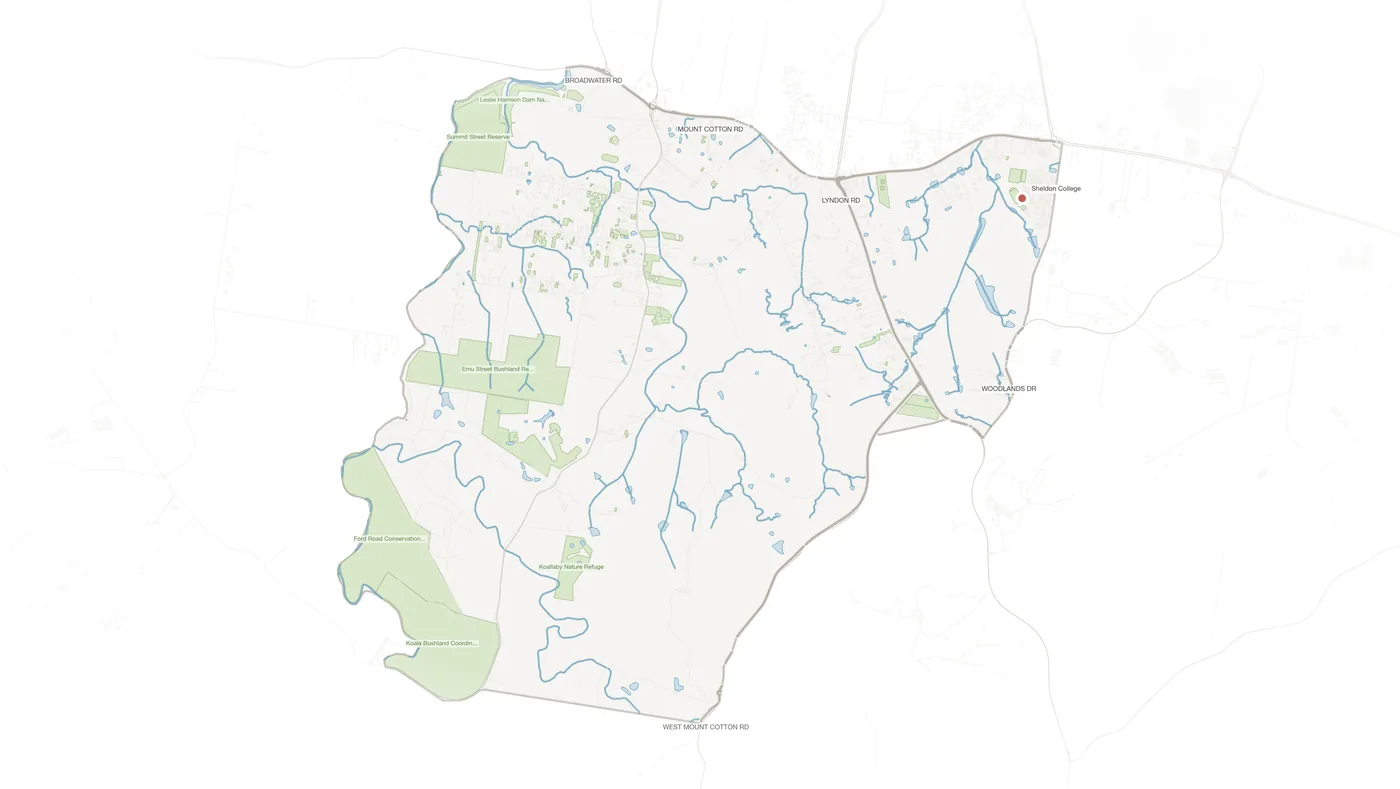 Sheldon urban fabric map