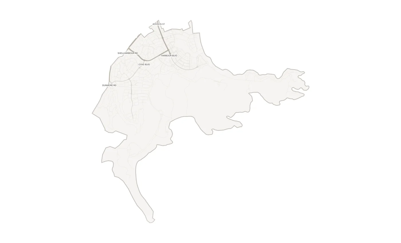 Shell Cove urban fabric map