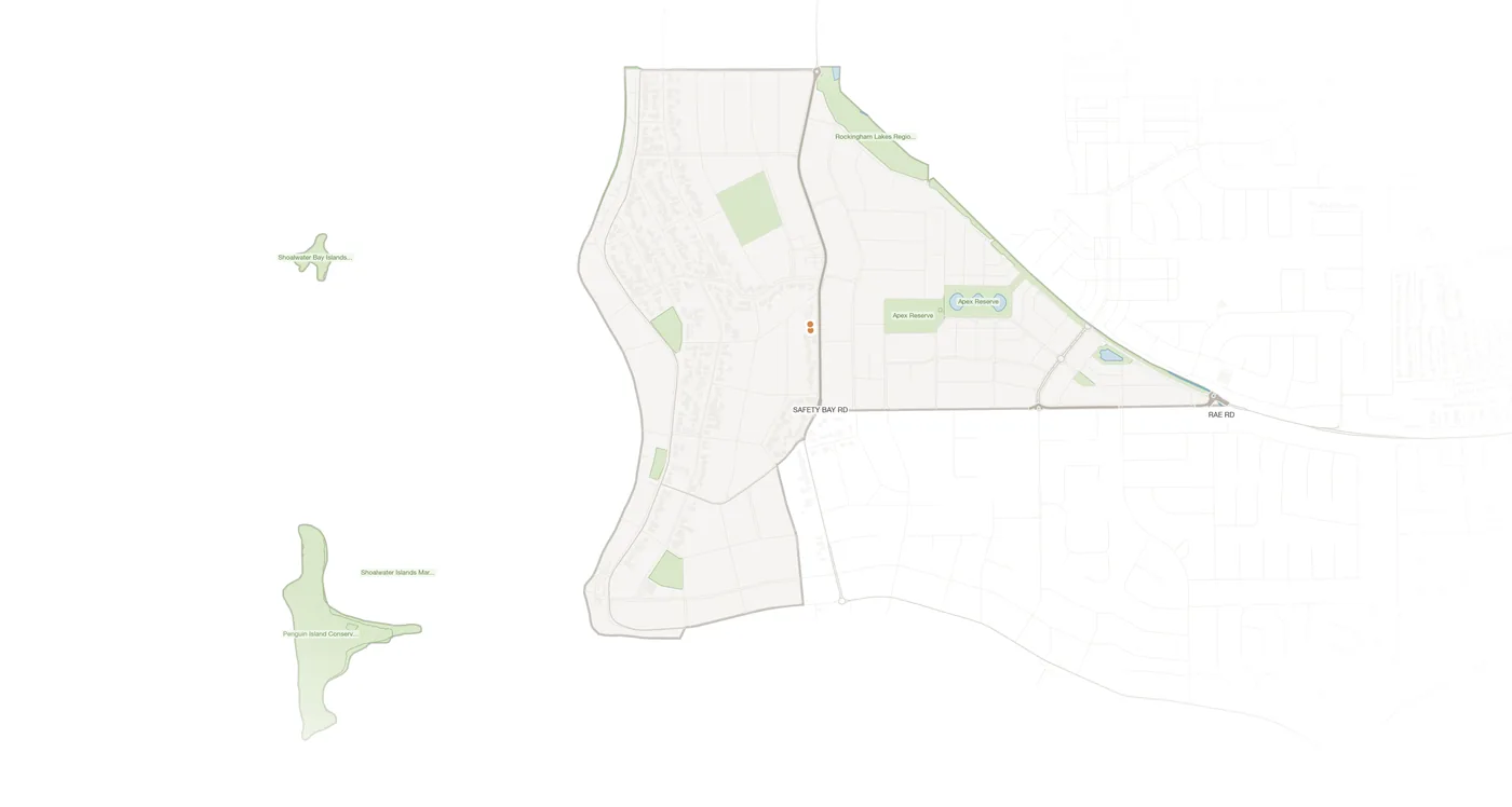 Shoalwater urban fabric map