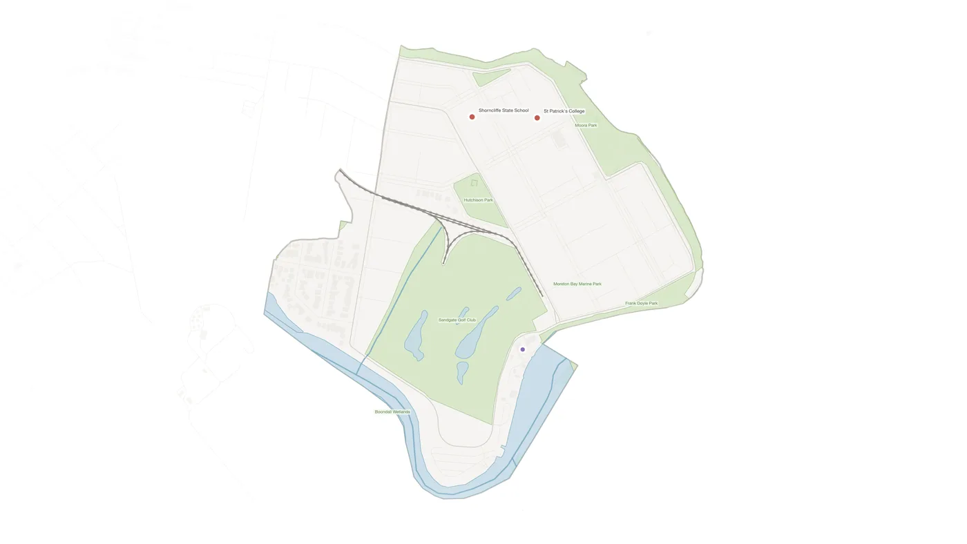 Shorncliffe urban fabric map