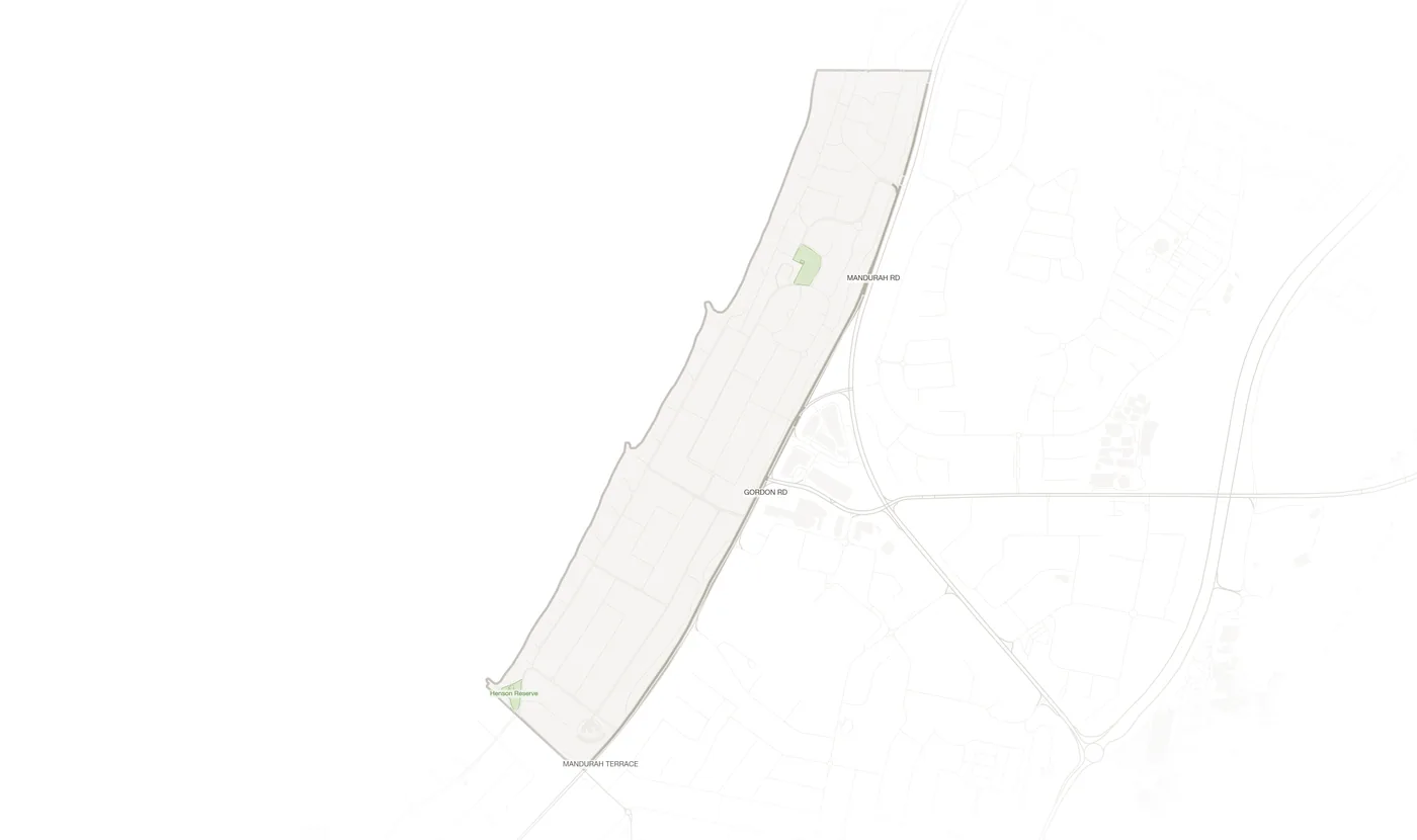 Silver Sands urban fabric map