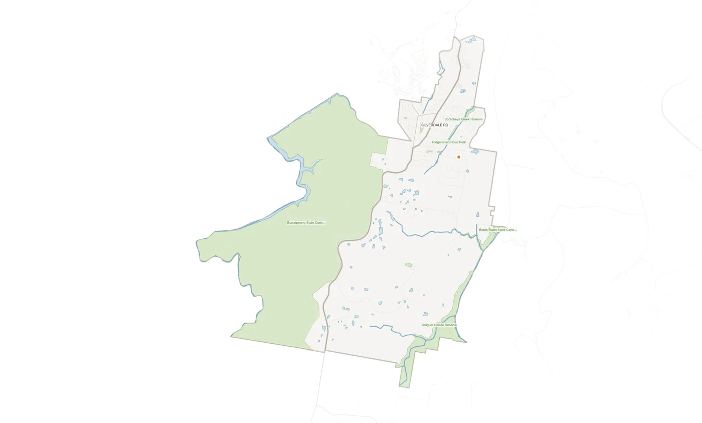 Silverdale urban fabric map