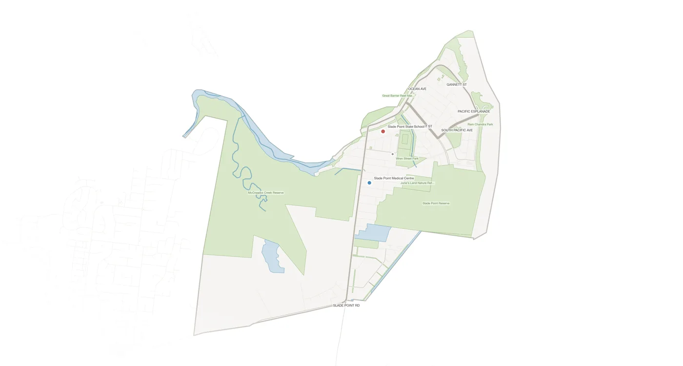 Slade Point urban fabric map