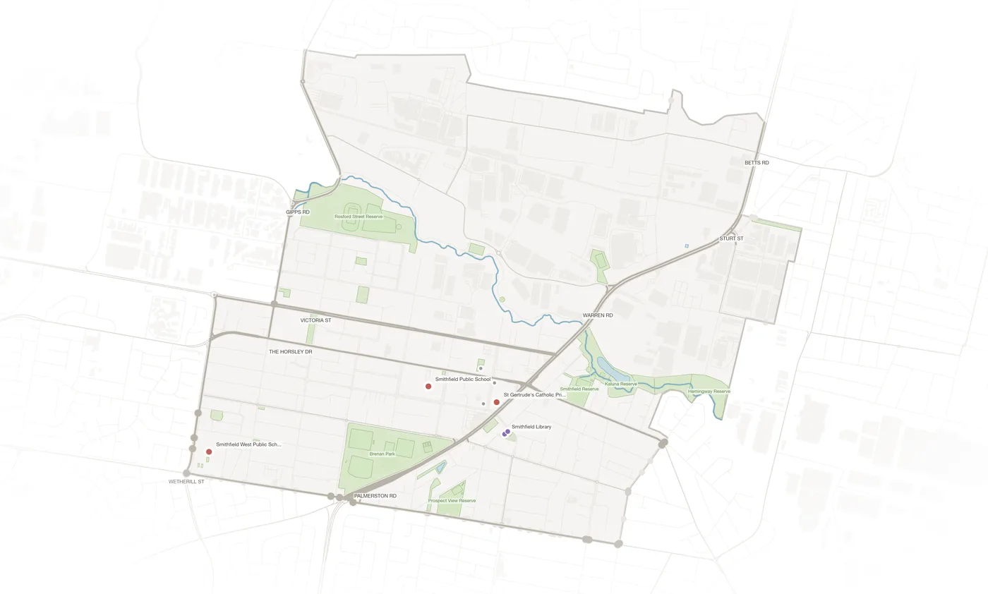 Smithfield urban fabric map