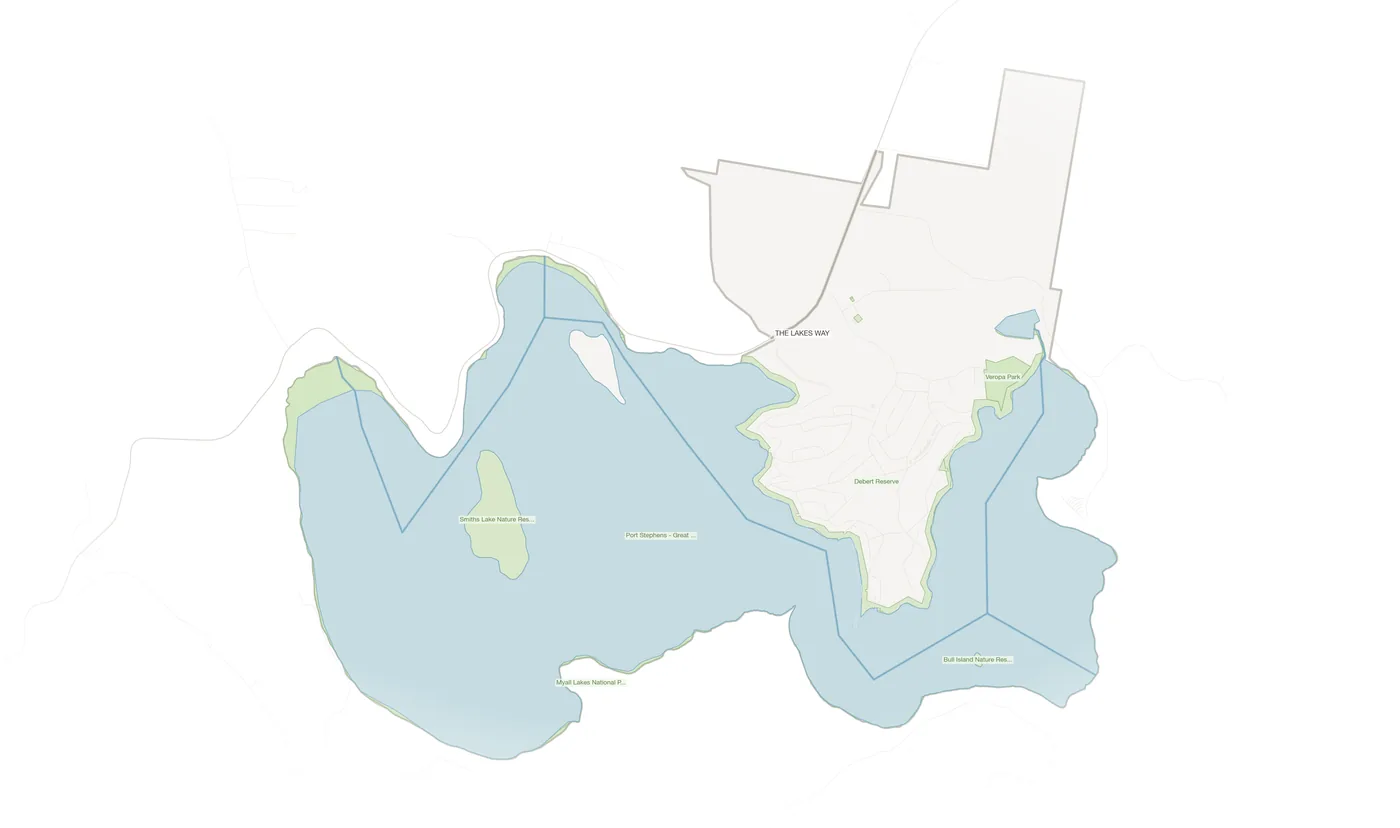 Smiths Lake urban fabric map