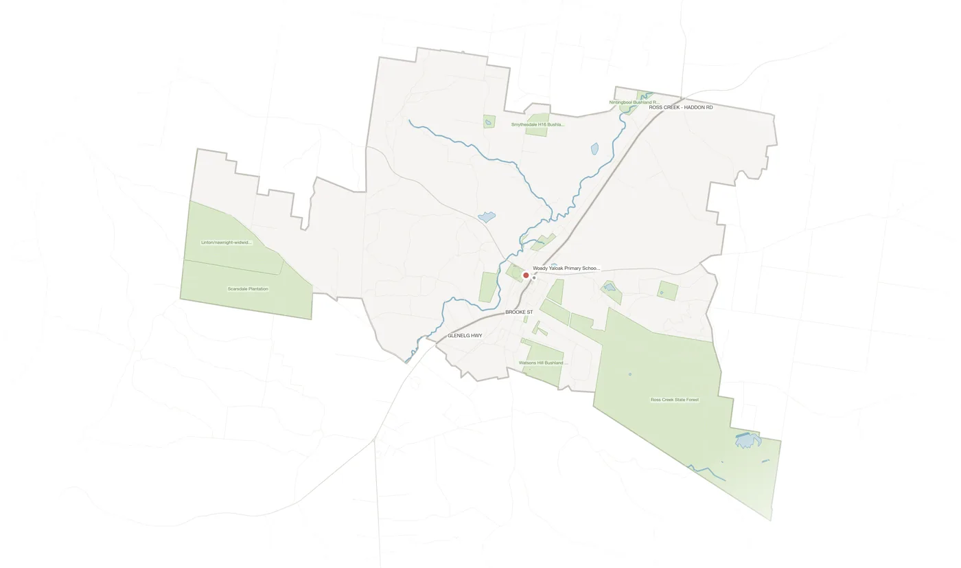 Smythesdale urban fabric map
