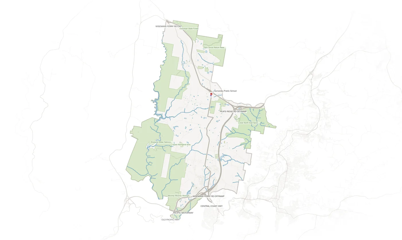 Somersby urban fabric map