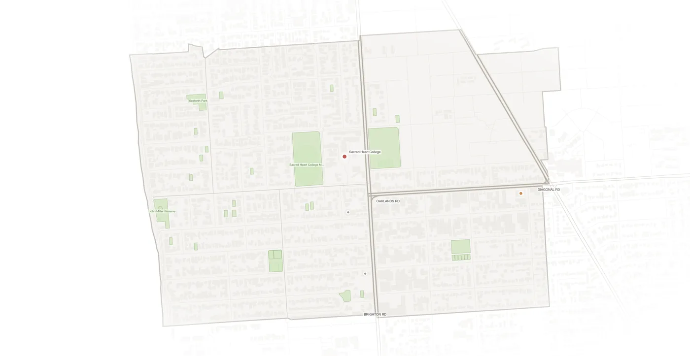 Somerton Park urban fabric map