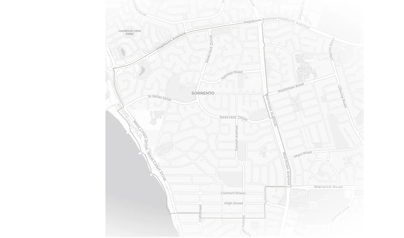 Sorrento urban fabric map