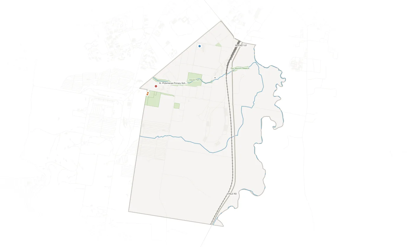 South Bathurst urban fabric map