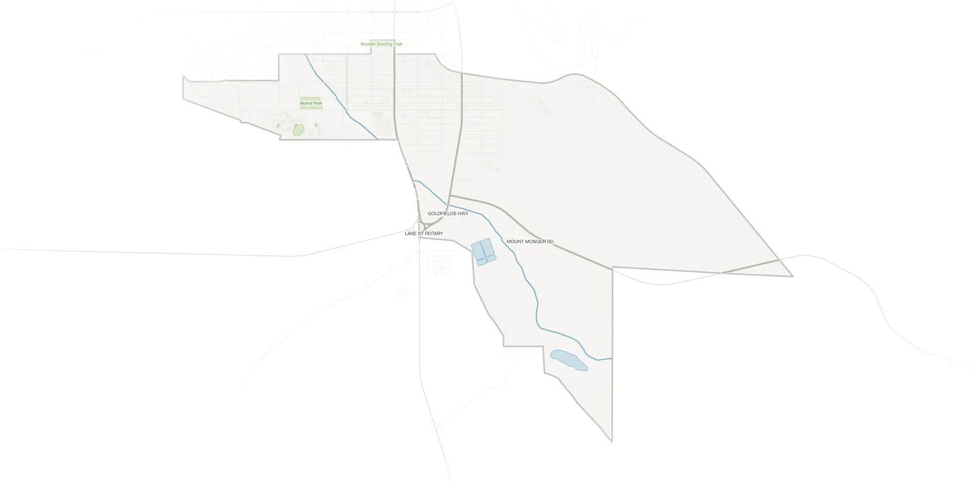South Boulder urban fabric map
