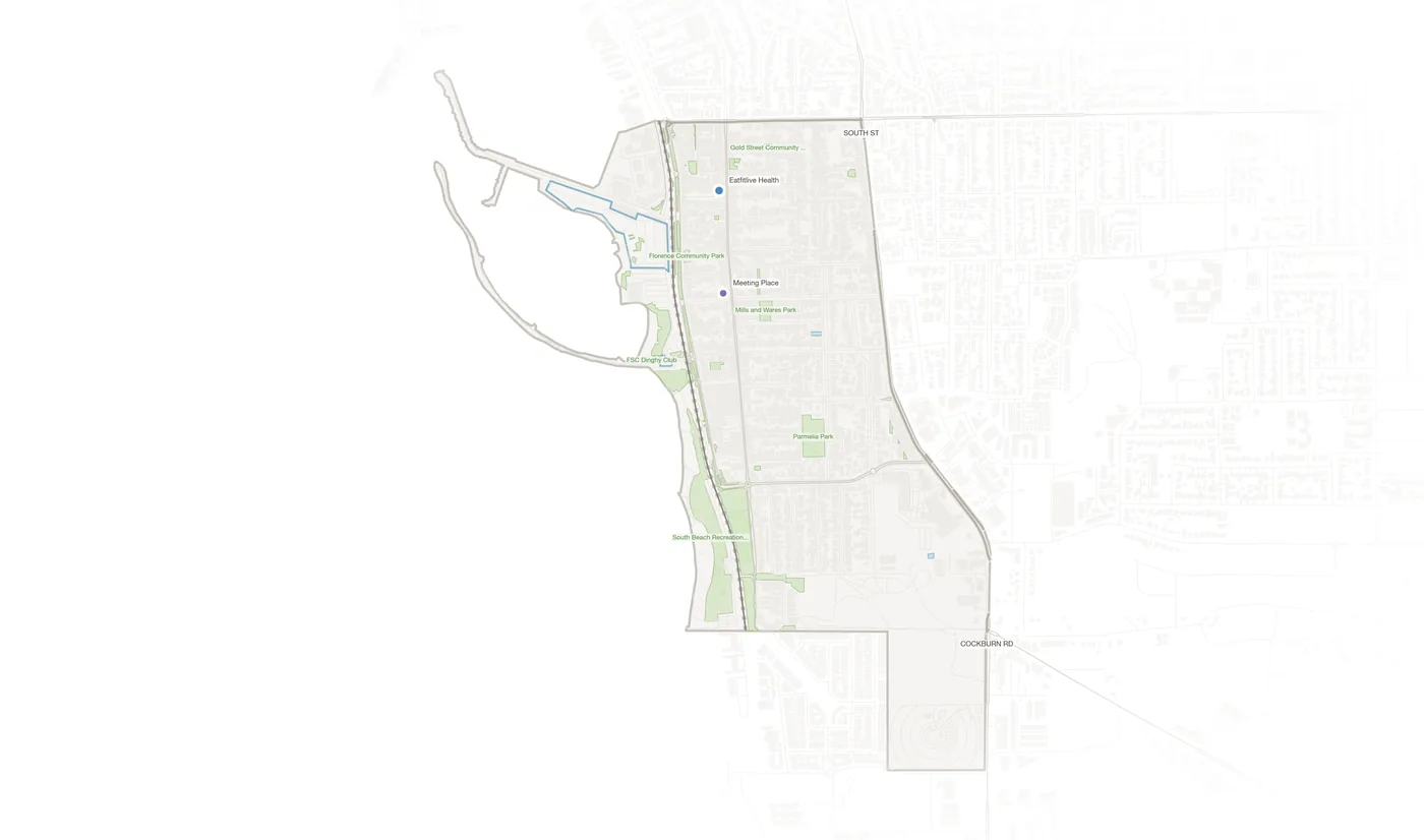 South Fremantle urban fabric map