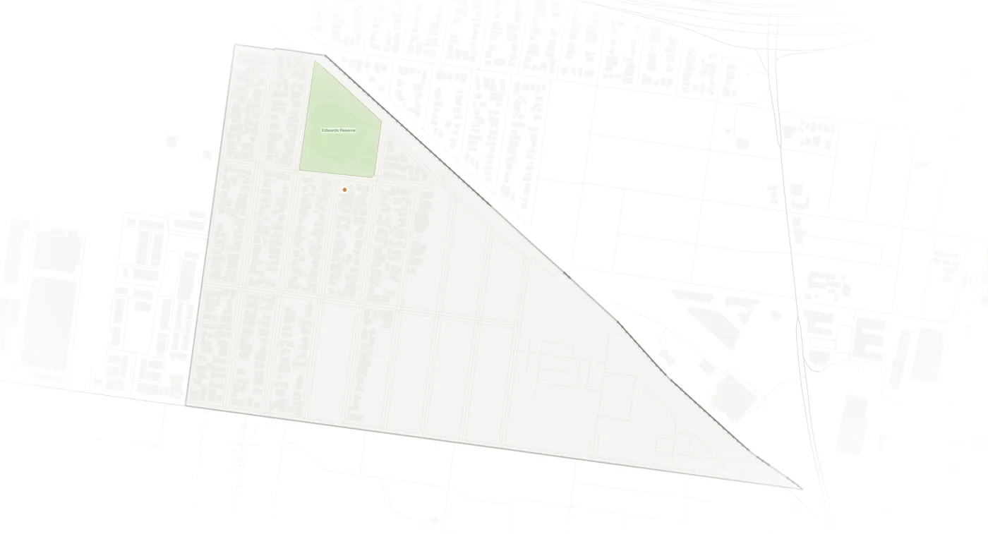 South Kingsville urban fabric map