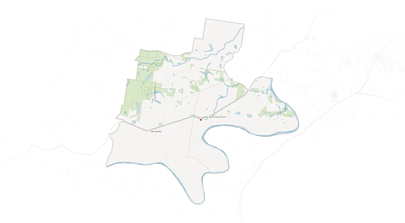 South Kolan urban fabric map