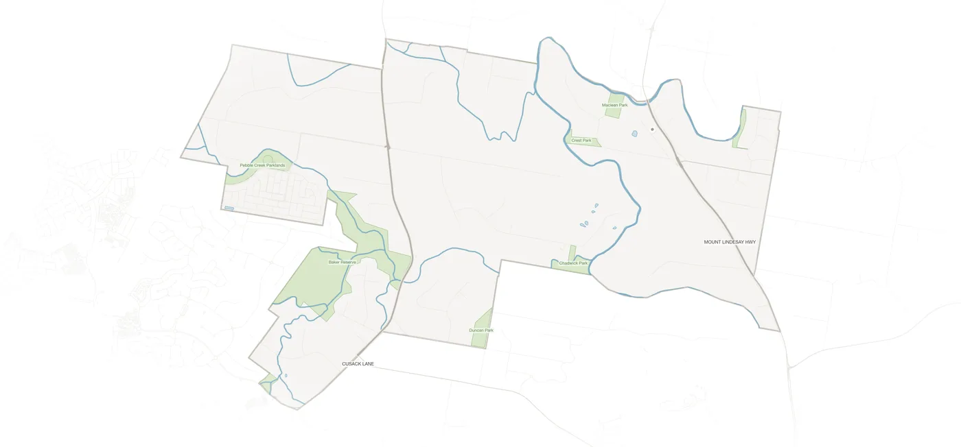 South Maclean urban fabric map