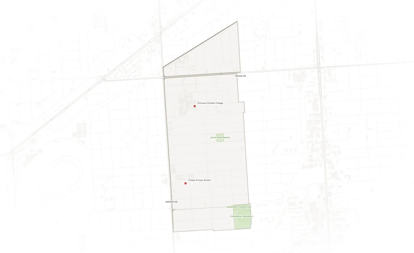 South Plympton urban fabric map