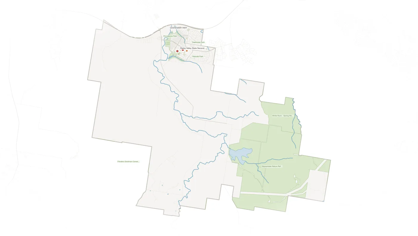 South Ripley urban fabric map