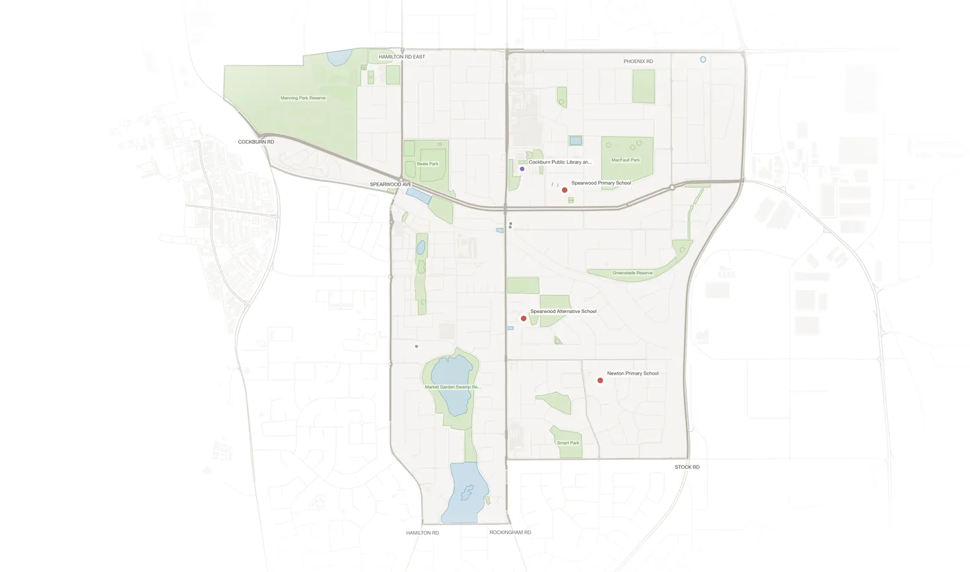 Spearwood urban fabric map
