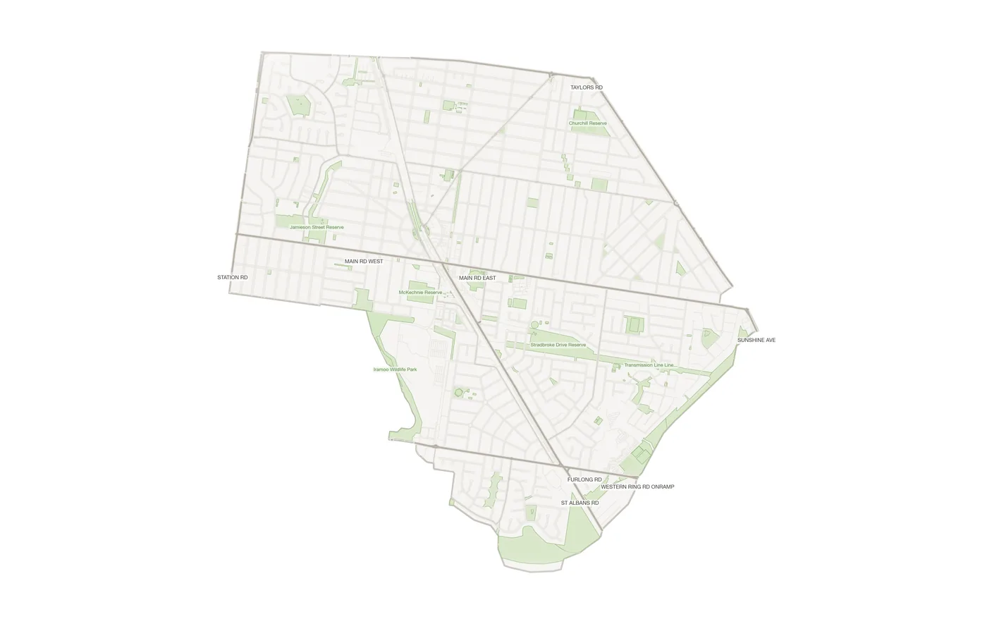 St Albans urban fabric map
