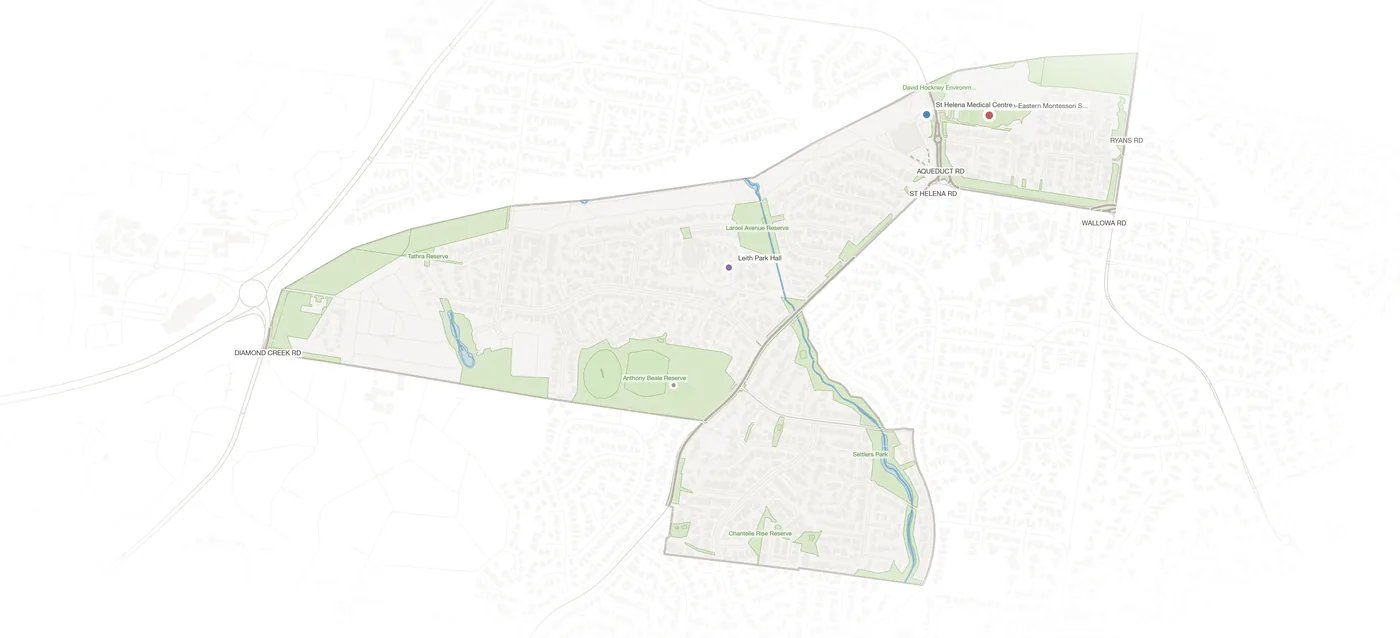 St Helena urban fabric map