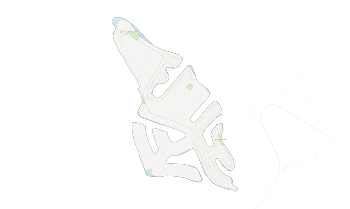 St Huberts Island urban fabric map