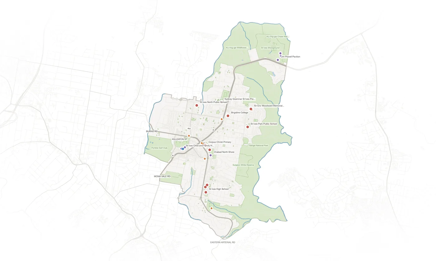 St Ives urban fabric map