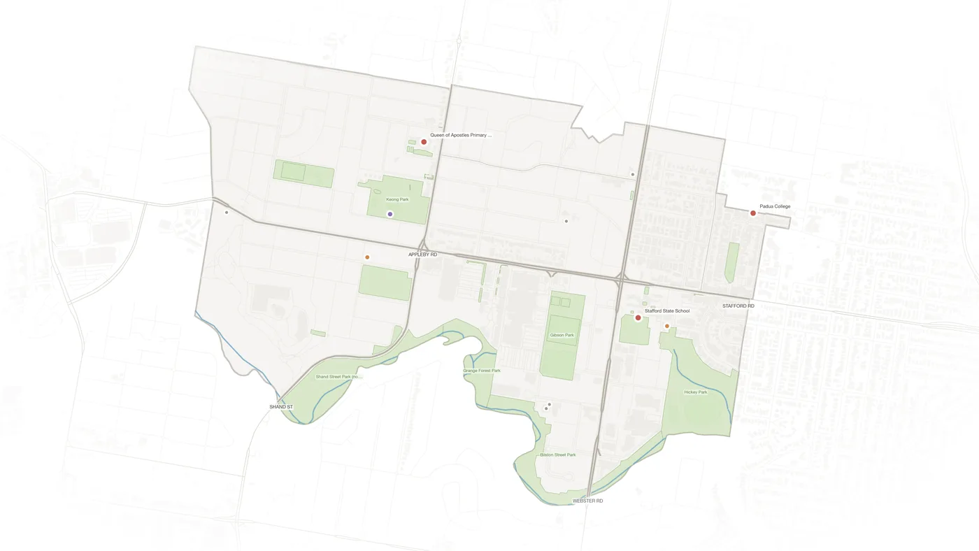 Stafford urban fabric map