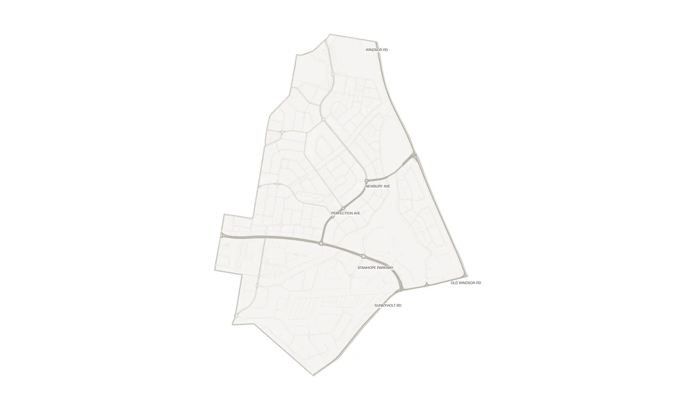 Stanhope Gardens urban fabric map