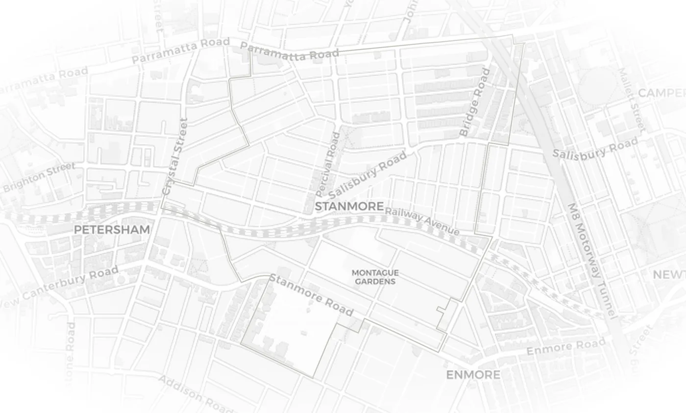 Stanmore urban fabric map