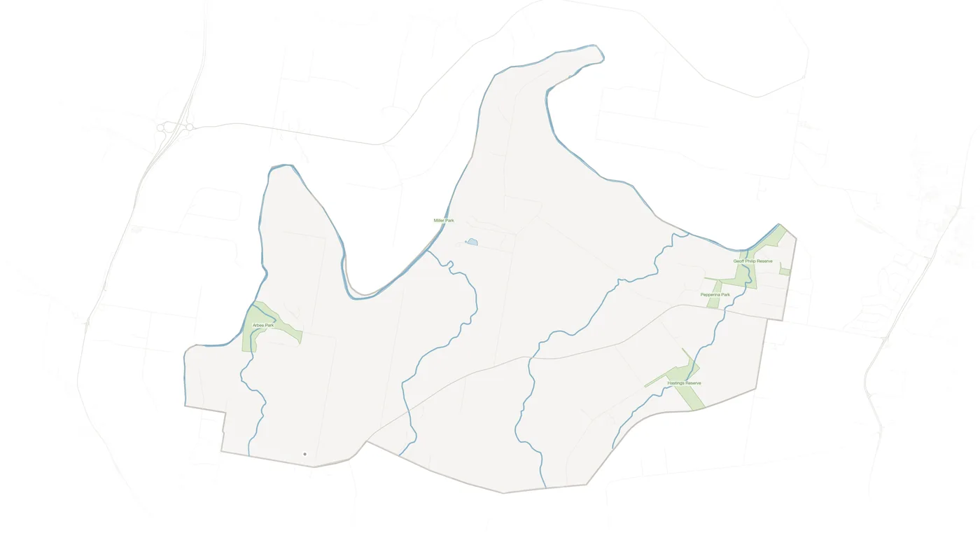 Stockleigh urban fabric map
